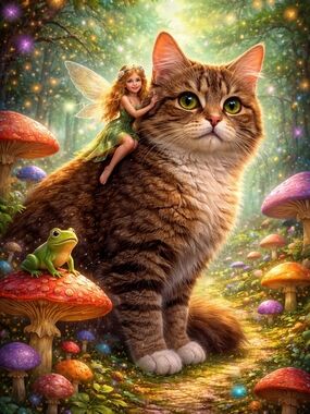 Custom Fairy Cat Fridge Magnet Home Kitchen Decor